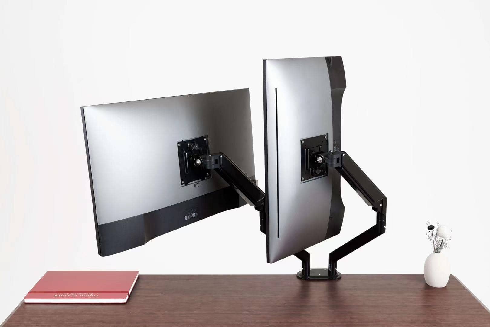 dual monitor arm